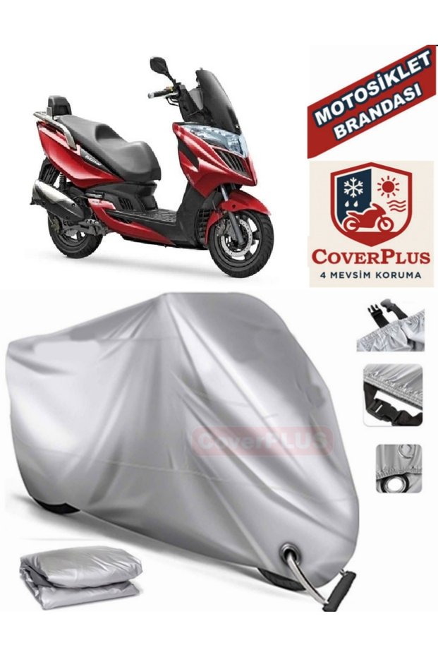 Gray Lock Compatible Motor Tarpaulin Kymco Grand Dink 250I Motorcycle Tarpaulin Cover Tent (Motoen)