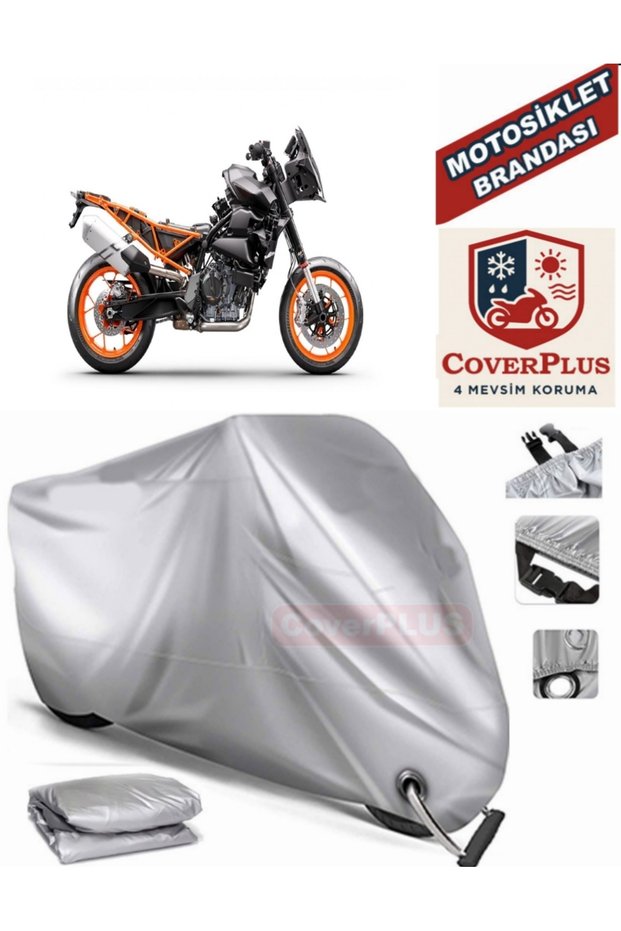 Gray Lock Compatible Motor Tarpaulin Ktm 890 Smt Motorcycle Tarpaulin Cover Tent (Motoen)