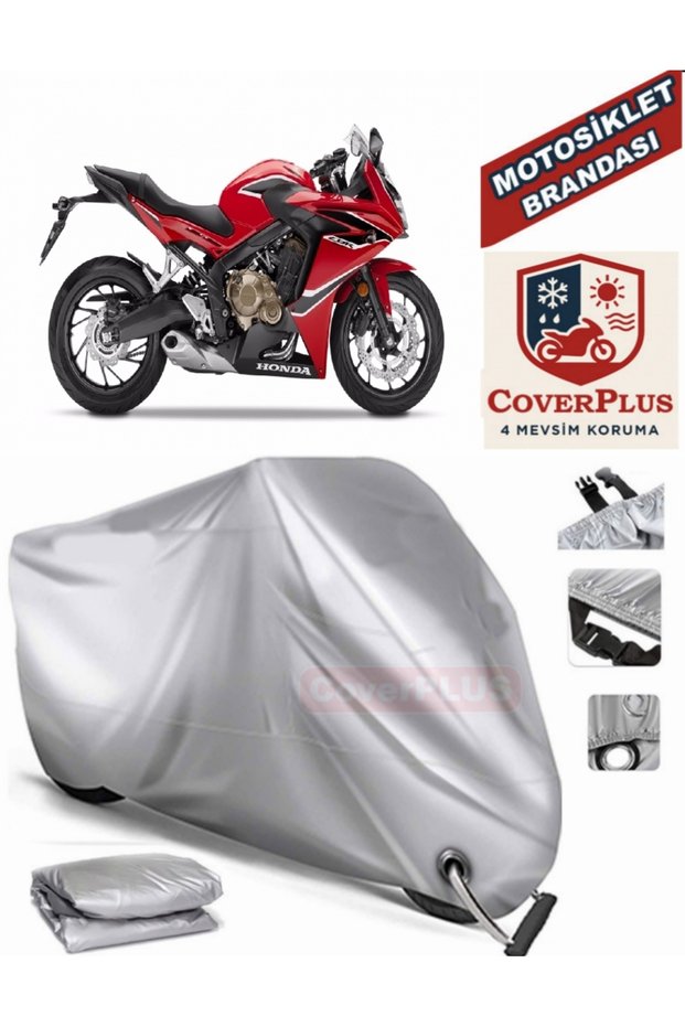 Gray Lock Compatible Motor Tarpaulin Honda Cbr 650 F Motorcycle Tarpaulin Cover Tent (Motoen)