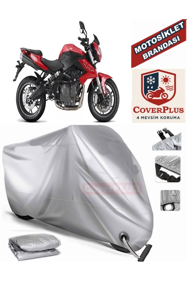Gray Lock Compatible Motor Tarpaulin for Benelli Tnt 600 Motorcycle Tarpaulin Cover Tent (Motoen)