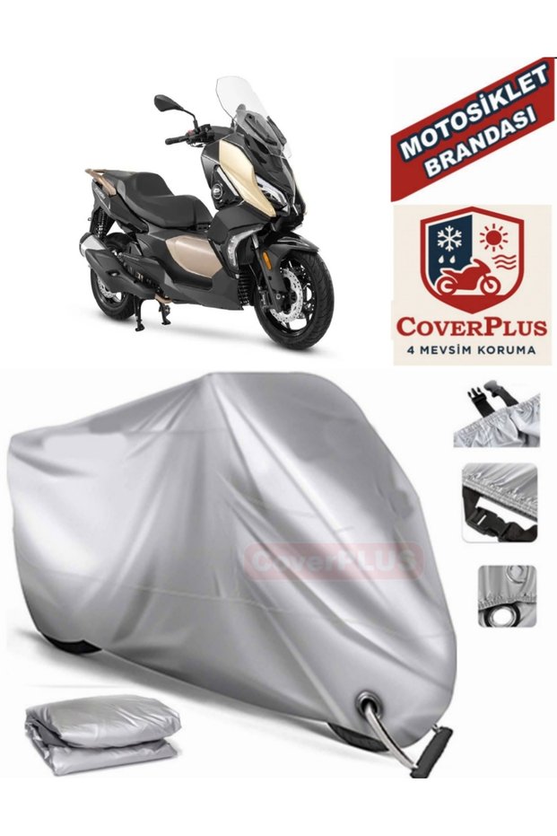 Gray Lock Compatible Motor Tarpaulin Qj Fort 350 Motorcycle Tarpaulin Cover Tent (Motoen)