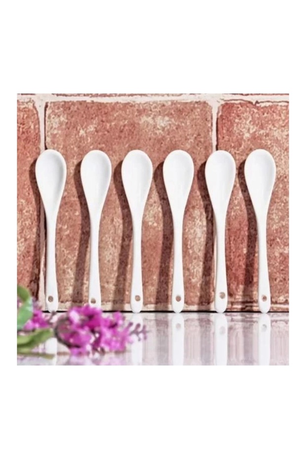 Kosova Gys31 Porcelain Spoon Set 13 cm 6 Pieces