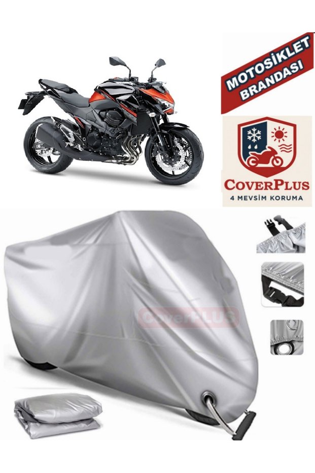 Gray Lock Compatible Motor Tarpaulin Kawasaki Z 800 Motorcycle Tarpaulin Cover Tent (Motoen)