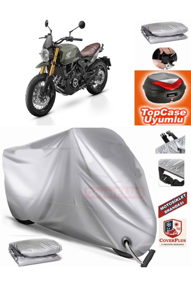 Gray Lock Compatible Seiemmezzo Scr Tarpaulin Topcase Rear Bag Compatible Motor Tarpaulin