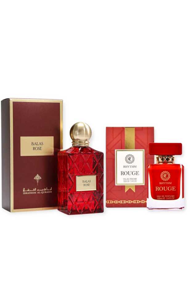 عطر ابراهيم القرشي ابراق عطر بلاس روز مع عطر ريثم روج للجنسين - 175مل - مركز
