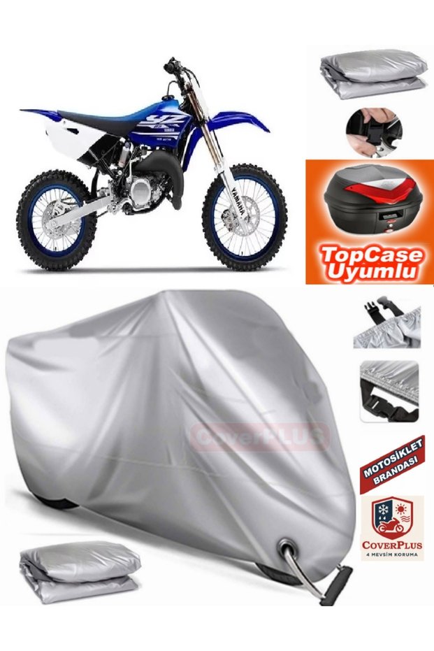 Gray Lock Compatible Yamaha Yz 80 Tarpaulin Topcase Rear Bag Compatible Motor Tarpaulin