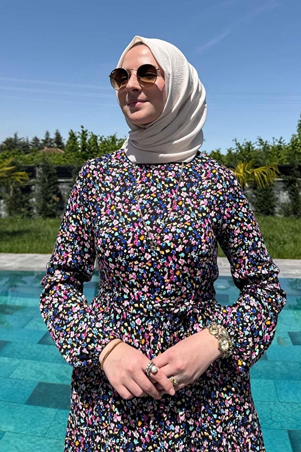 Hale Elbise Siyah - 3