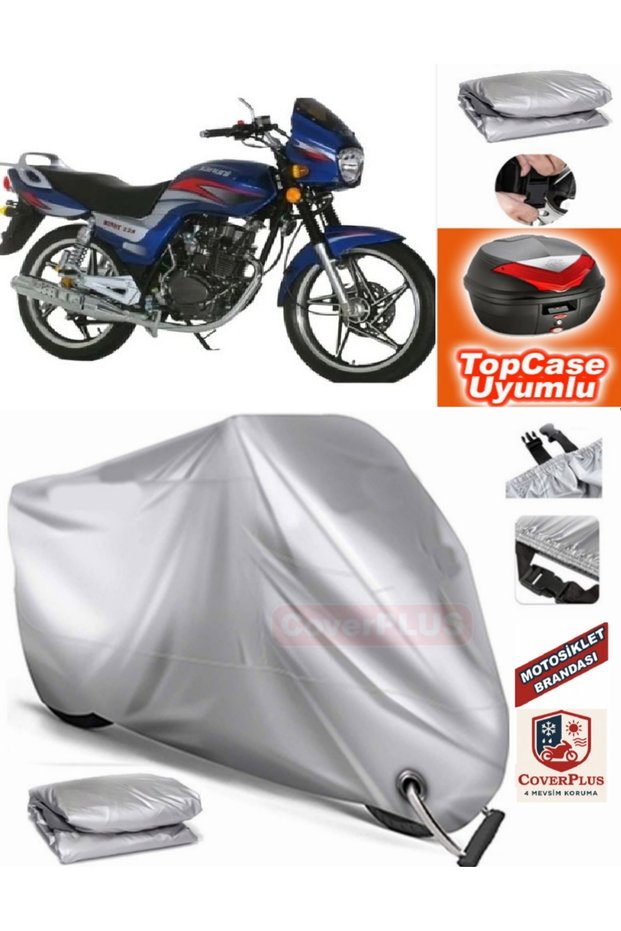 Gray Lock Compatible Legal Windys 150 Lx Tarpaulin Topcase Backpack Compatible Motor Tarpaulin