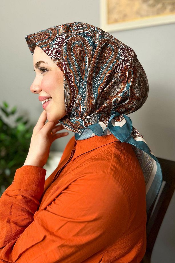 Sultan Fresh Pamuk Eşarp - Otantik Desen - SFE004-10 - 1