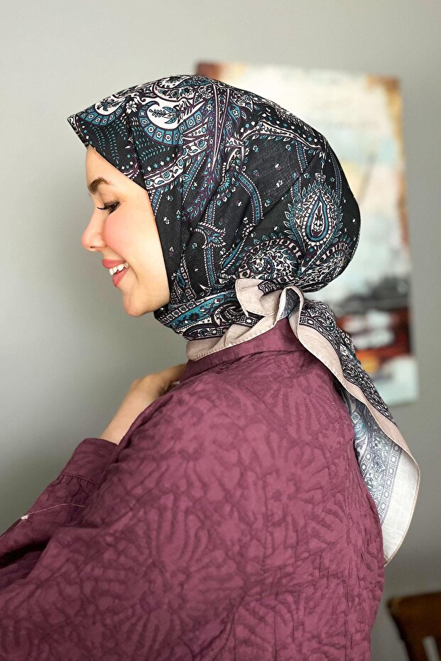 وشاح سلطان قطن طازج - نمط عرقي - SFE003-10
