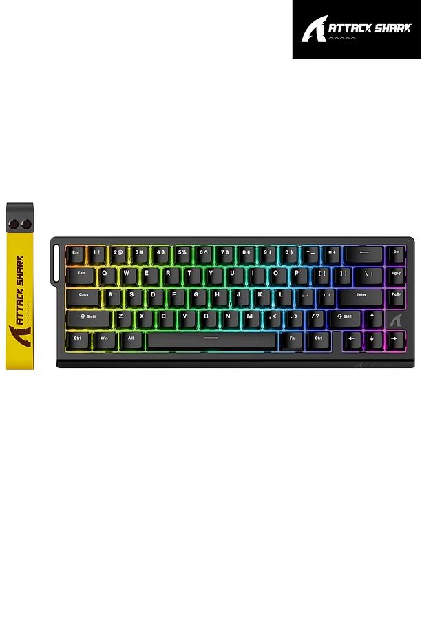 Attack Shark X68HE Rapid Trigger 0.125ms Manyatik Switch RGB App Uygulamalı Gaming Oyuncu Klavye - 1