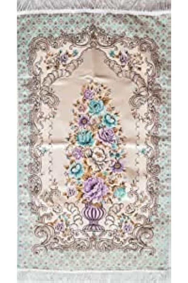 Soft And Silky Prayer Mat 2mm Thickness. Ultra Soft Luxury Islamic Praying Rug