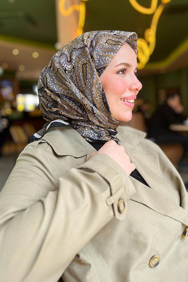Sultan Fresh Cotton Scarf - Authentic Pattern - Sfe004-01