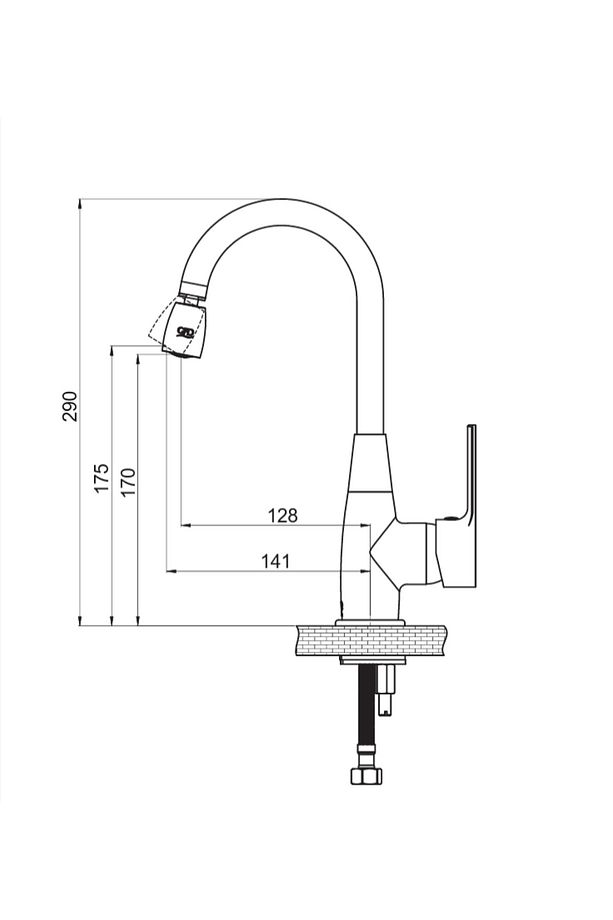 Tek Gövde Lavabo Bataryası Solus Mtl55 - 3