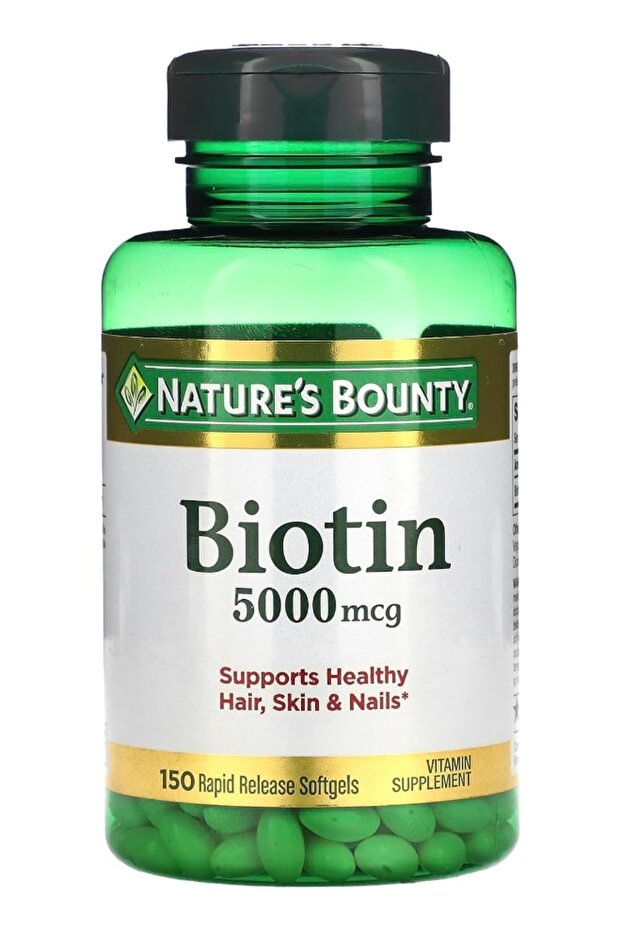 Biotin Softgels, 5000 Mcg