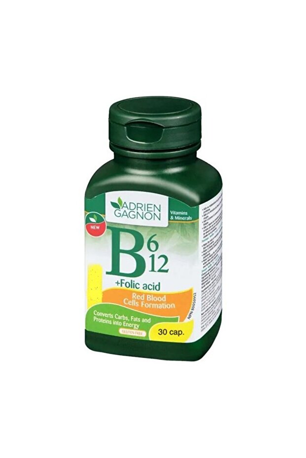 Vitamin B6, B12 & Folic Acid 30 Tablets