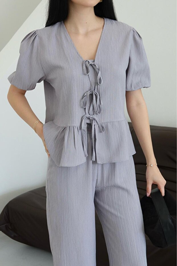 مجموعة مزدوجة مربوطة برباط - 6