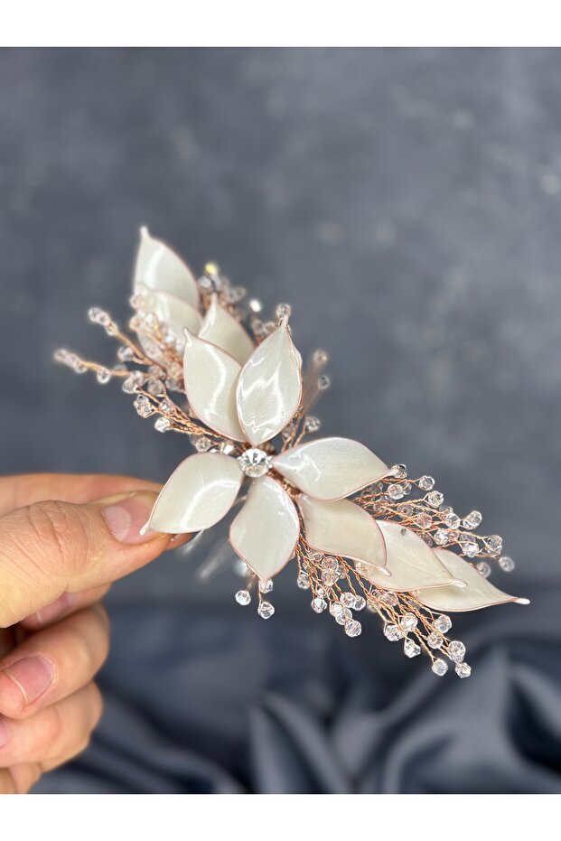 Özün Detailed Scalloped Bridal Hairpin