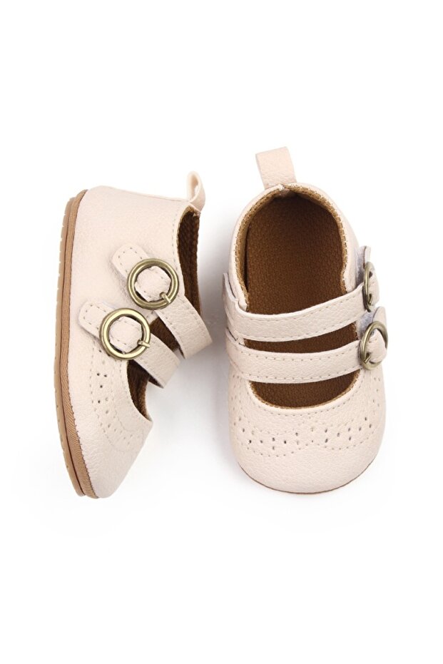 Ivory shoes with openwork pattern - 3