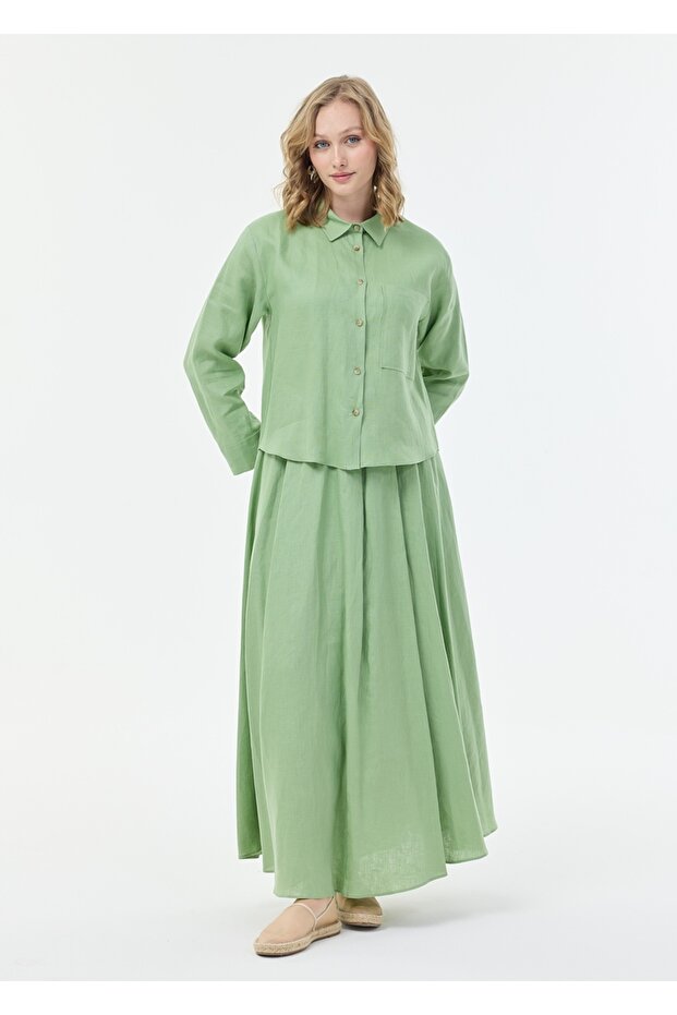 Kloş Keten Etek - 1