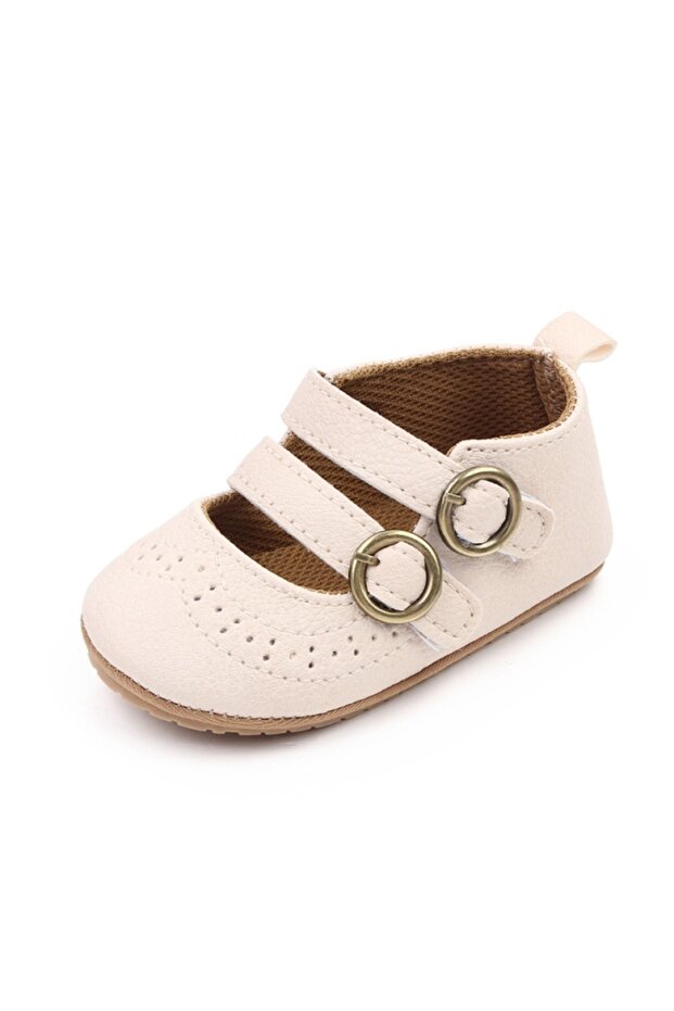 Ivory shoes with openwork pattern - 6