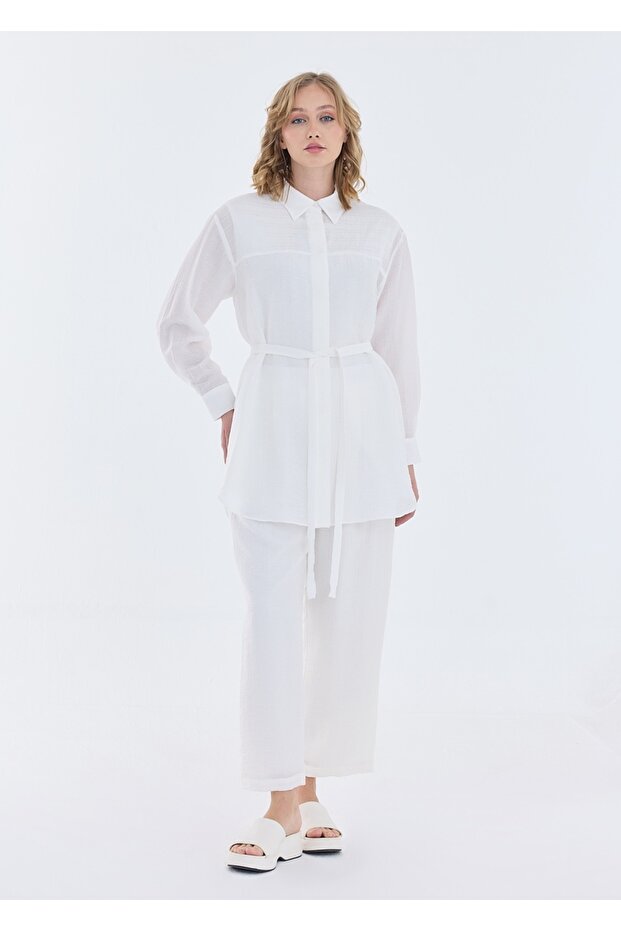 Düğmeli Pantolonlu Takım - 3