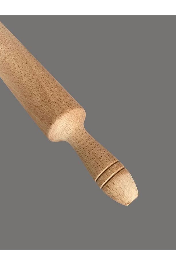 50 cm MERDANE Özel İşlenmiş GÜRGEN Ağacından Hamur Açma Ahşap Lüks Merdane - 4