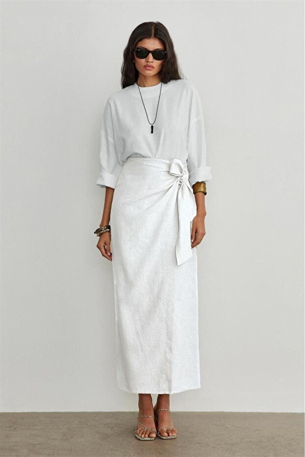 طقم كتان مختلط - طقم مزدوج - 1