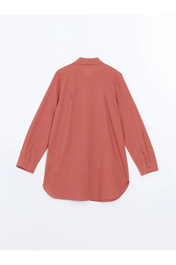 LCW Modest Yeşil Regular Fit Kadın Gömlek Tunik - 3