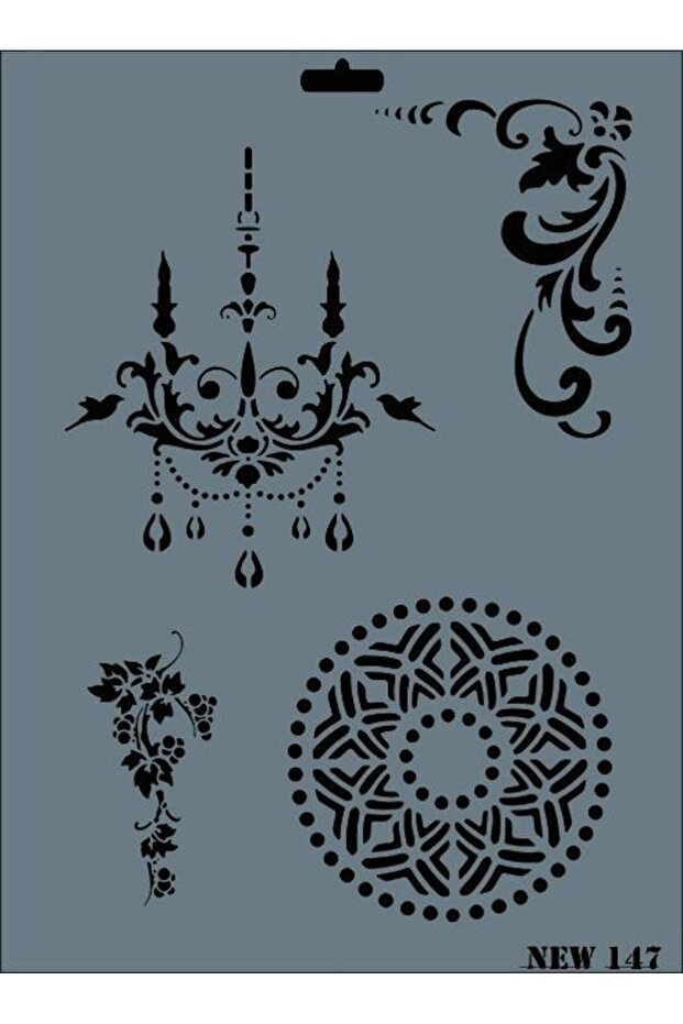 Rich New Series N-147 Stencil 35X25 cm - 9996670593199
