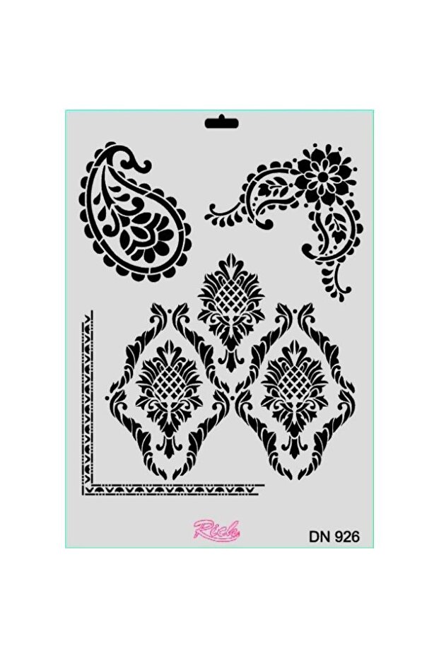 Rich Lace Series Dn-926 Stencil 35X25 cm - 9996670060554