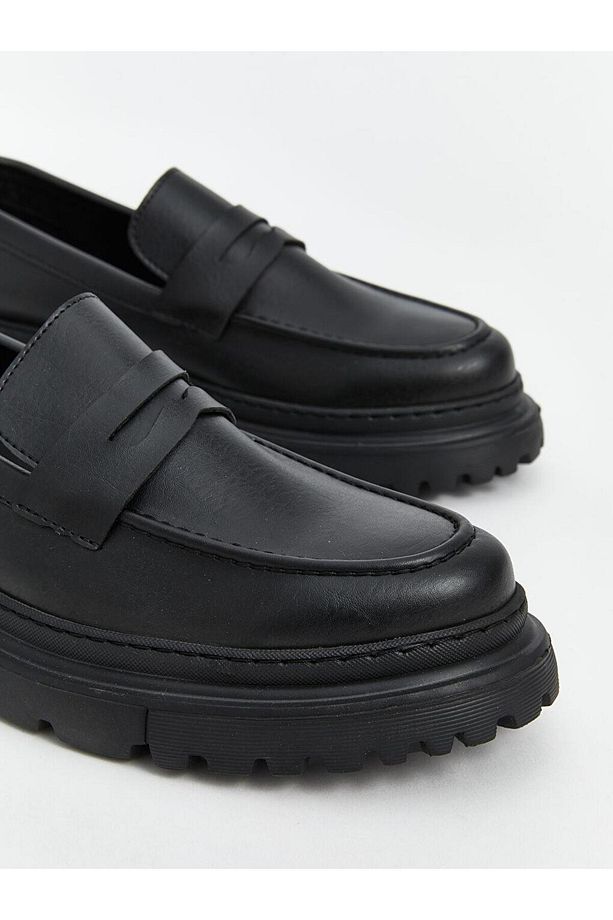 Deri Görünümlü Erkek Loafer Ayakkabı (S5) - 3