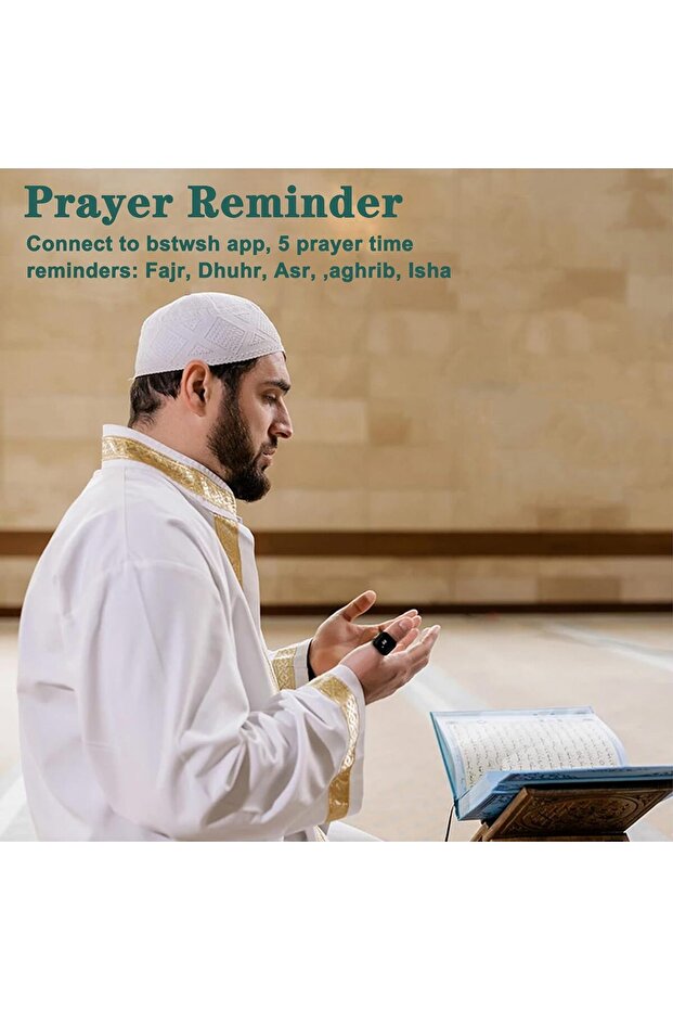 خاتم تسبيح ذكر ذكي 20 مم - 5