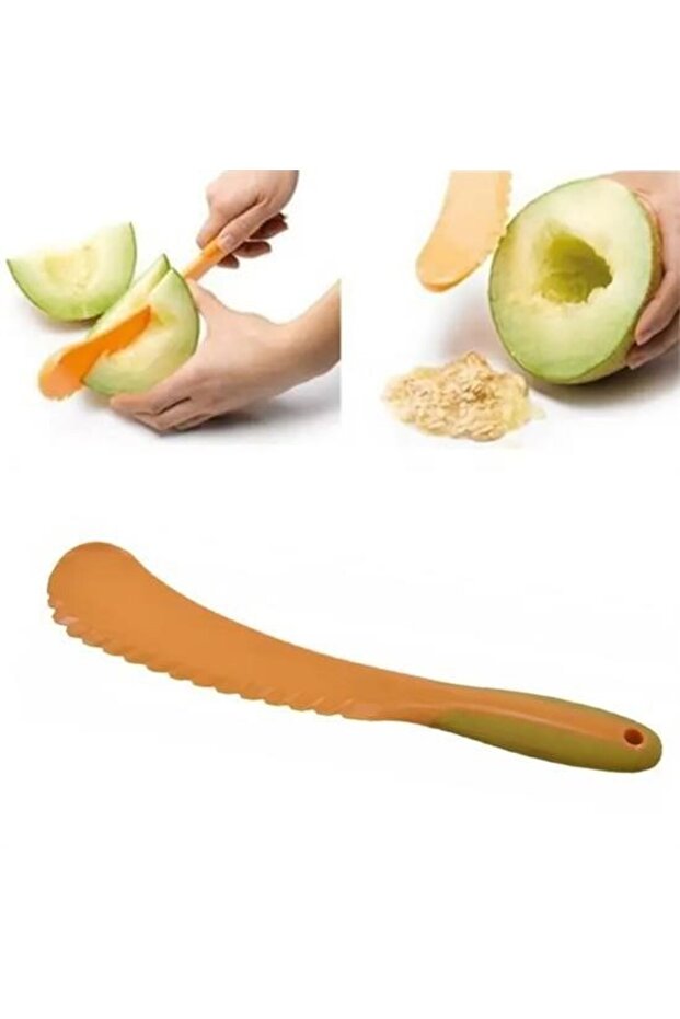 BUFFER® Practical Easy Melon Cutting Core Weeding Knife Plastic Apparatus - 1