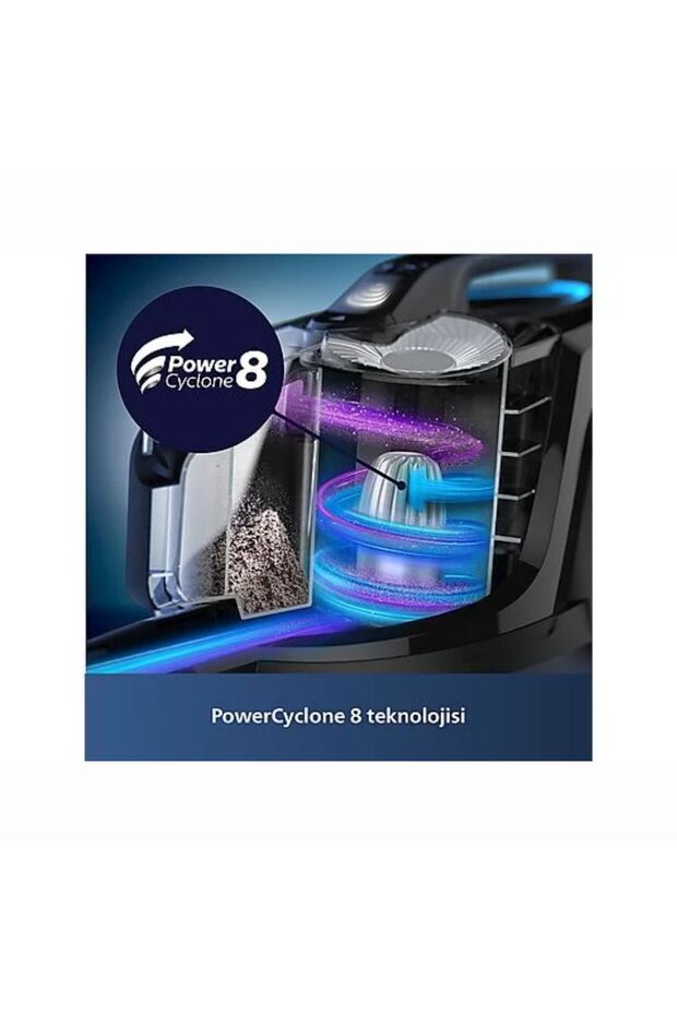 Phılıps Toz Torbasız Süpürge 900W Güç ALLERGYH13 Filtre Alerjii Kilit Sistemi - 6
