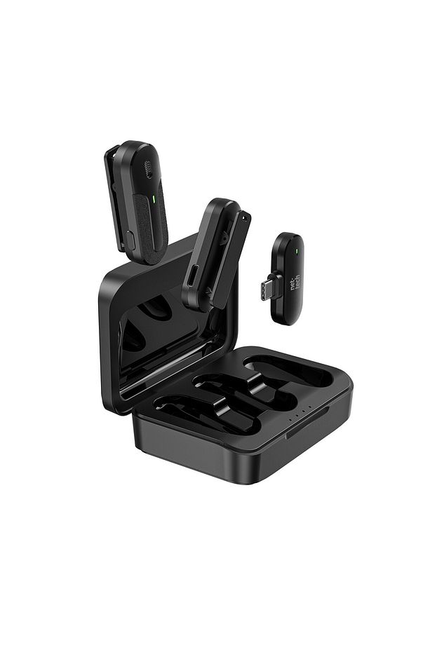 NT-0T08 Type-C Duo Wireless Mini Kablosuz Yaka Mikrofonu - 2