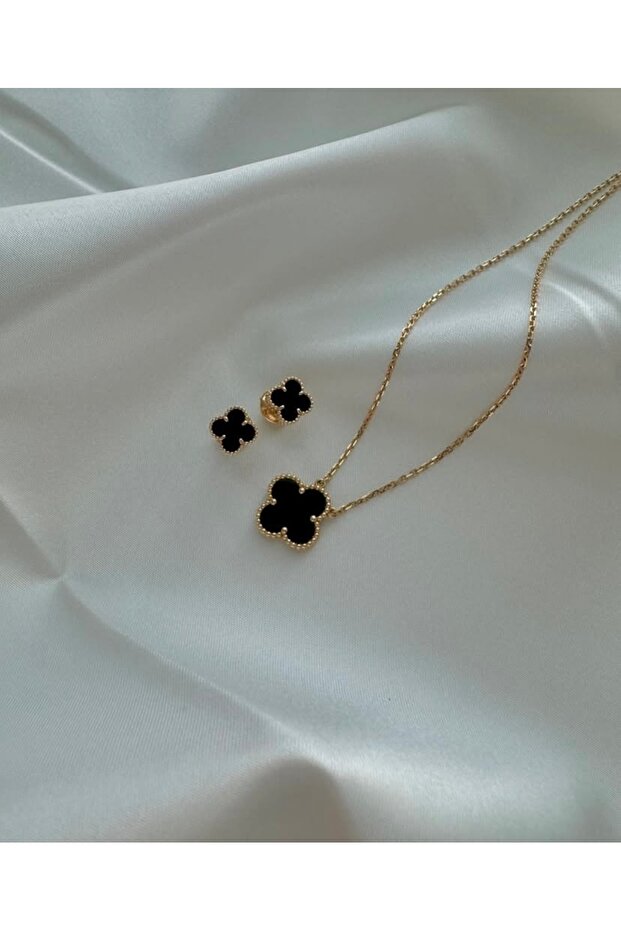 Yonca Oniks taşlı Set