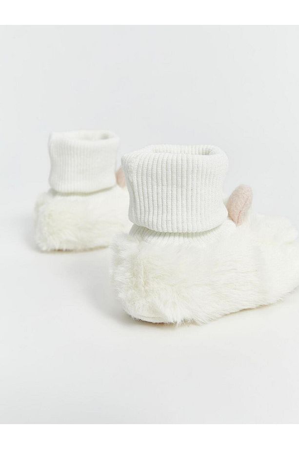 Nakışlı Kız Bebek Çoraplı Ev Botu - 5