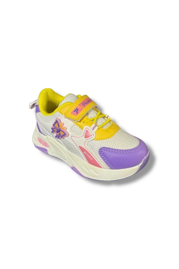 Picasso 081218-P Girl Child Baby Very Comfortable Mesh Banded Daily Sports Walking Shoes