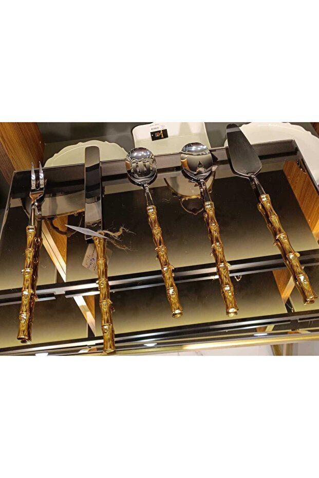 BAMBU 5 PRÇ SERVİS SETi ALTIN - 2