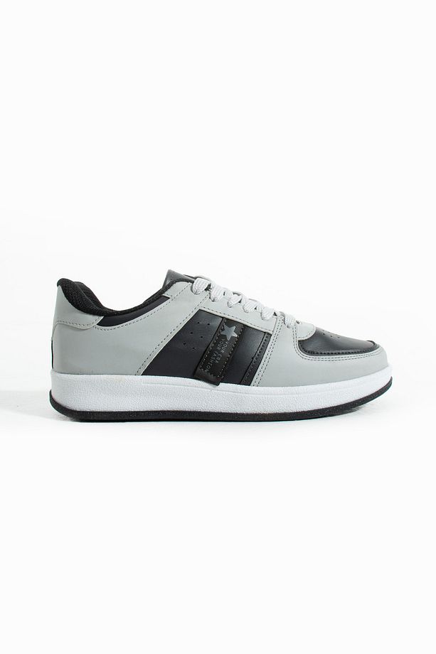 Gri Spor Ayakkabı Sneaker - 1