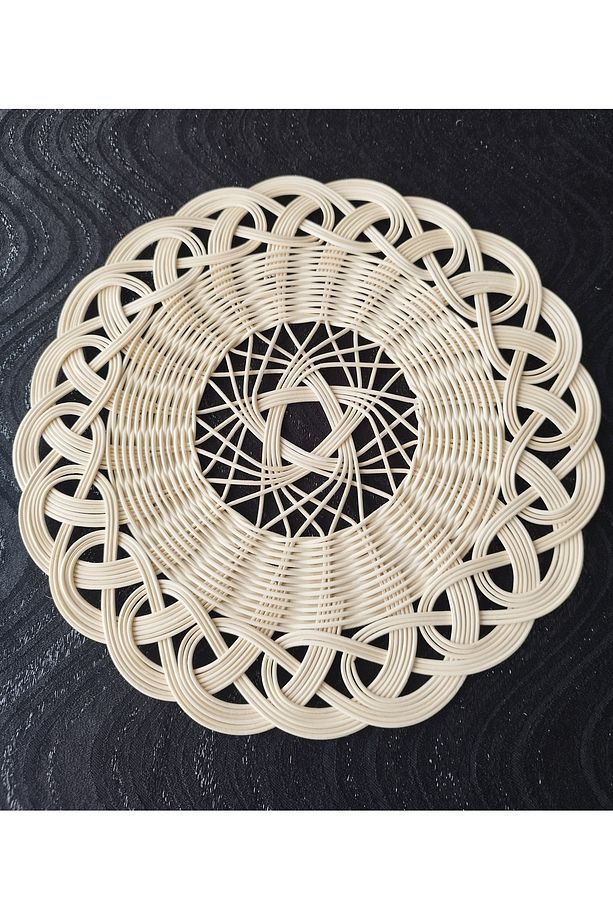 2 Adet %100 Doğal El Yapımı Rattan Supla & Duvar Süsü (1. Sınıf, Dekoratif, Yüksek Kalite) - 1