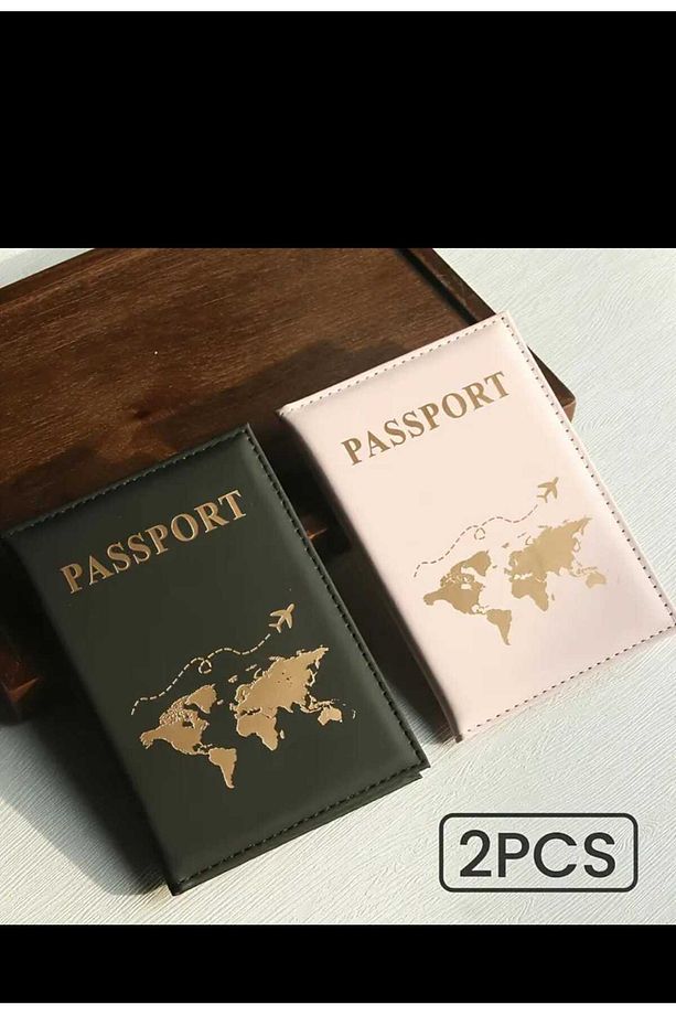 2 ADET ÇİFT PASAPORT KORUYUU KILIF CÜZDAN - 3