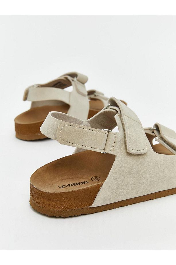 LCW STEPS Süet Görünümlü Çift Bantlı Erkek Çocuk Sandalet (S5) - 4