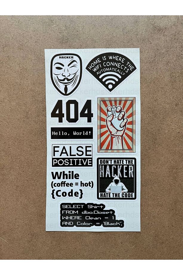 60 Adet Yazılım & Yazılımcı Software Developer Laptop Notebook Tablet Etiket Sticker Set P58 - 7
