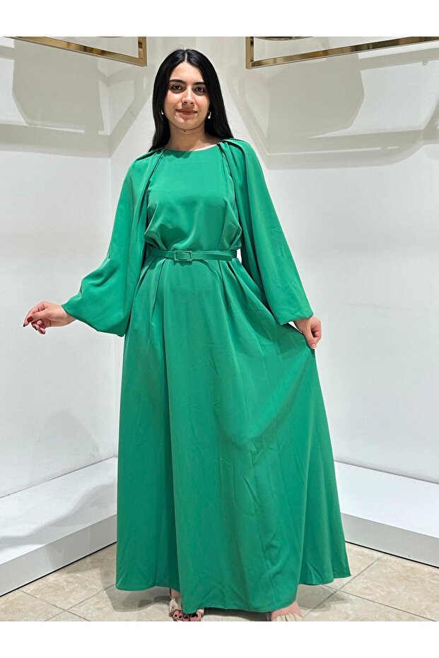 ELBİSE 7139 Yeşil - 4