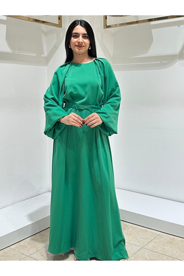 ELBİSE 7139 Yeşil - 2