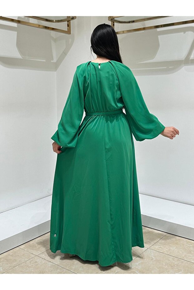 ELBİSE 7139 Yeşil - 5