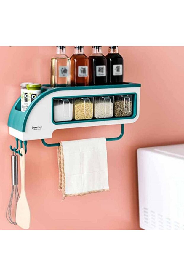 First Green Multifunctional Spice Jar Organizer