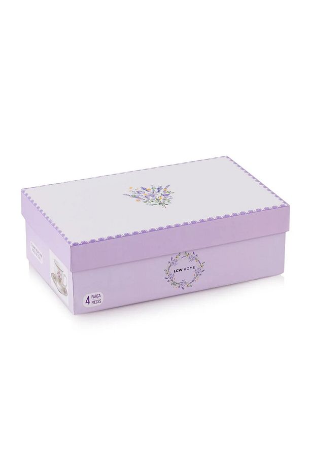 LCW HOME Karışık Çiçek Baskılı 2 Kişilik Kahve Fincan Takımı 90 ml - 4